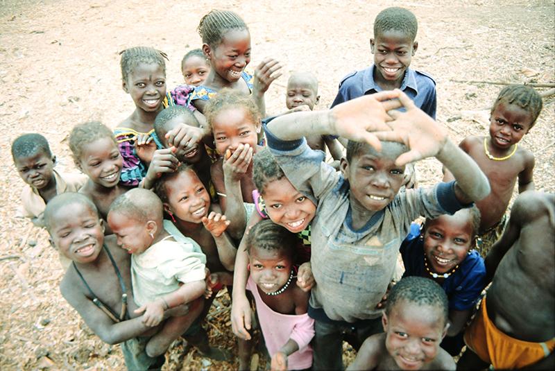 Gruppe afrikanischer Kinder