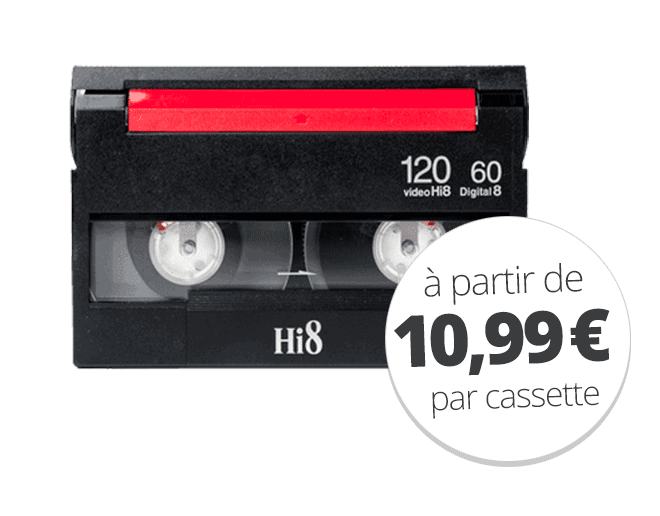 Numérisation de cassettes VHS, VHSc, HI8, Vidéo8, MiniDV 